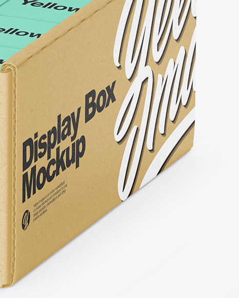 Kraft Display Box &amp; Kraft Boxes Mockup