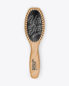 Wooden Hairbrush Mockup