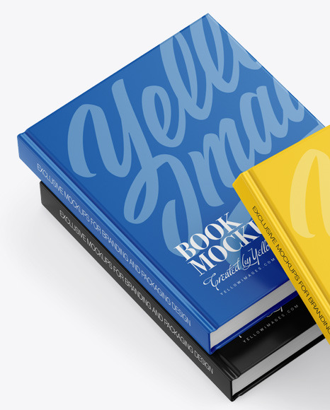 Hardcover Book w/ Matte Cover Mockup