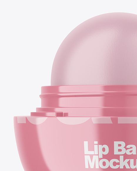 Glossy Lip Balm Mockup