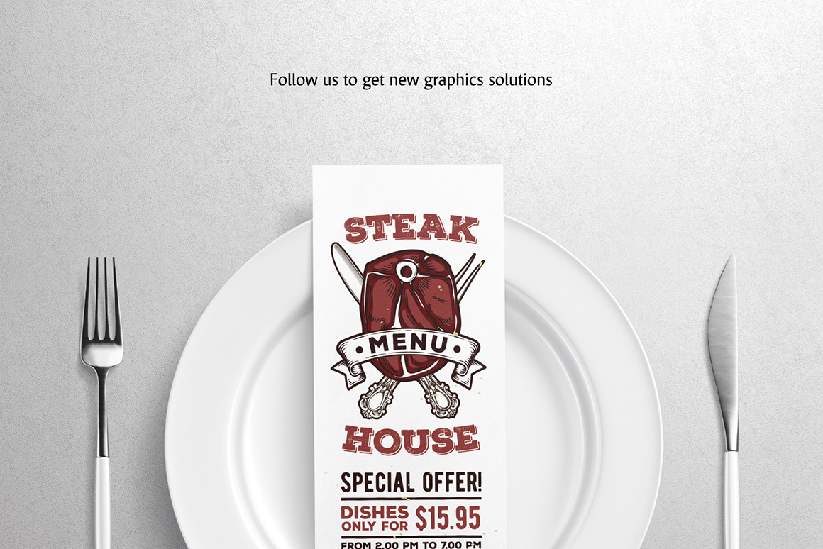 Clipboard Menu Mockups Set Clipboard Menu Mockups Set