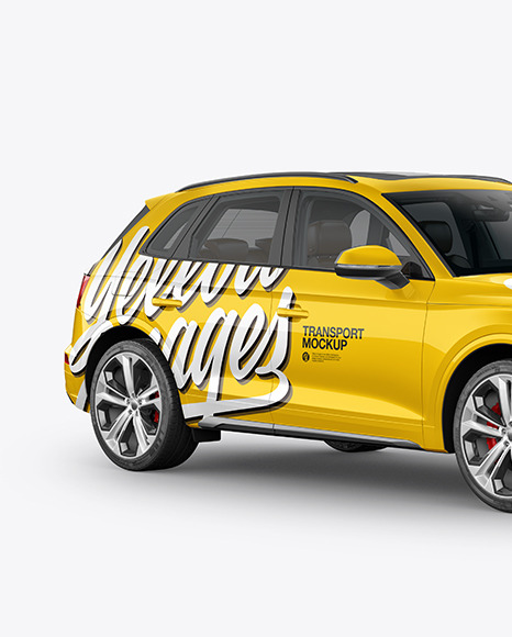 Crossover SUV Mockup – HalfSide View