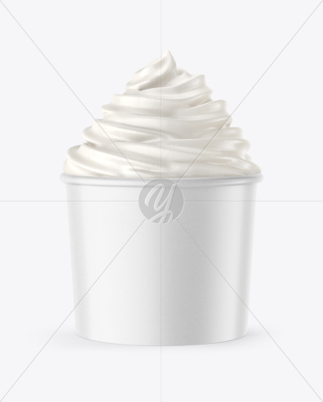 Ice Cream Paper Cup Mockup