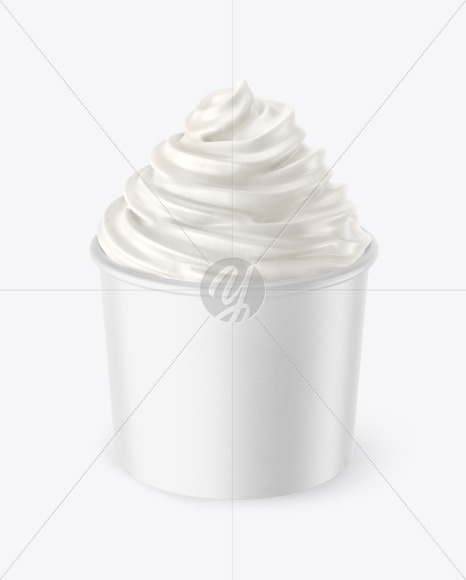 Ice Cream Paper Cup Mockup