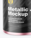 Metallic Jar Mockup