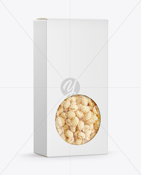 Paper Box with Gnocchi Mockup