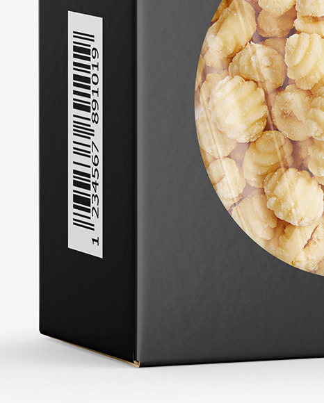 Paper Box with Gnocchi Mockup