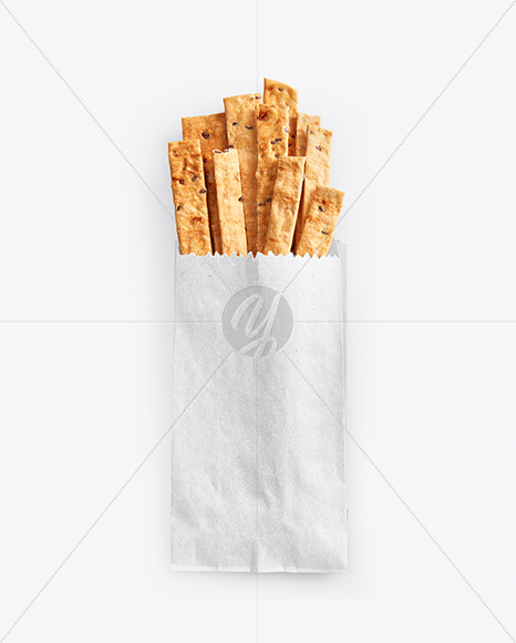 Paper Pack with Crackers Mockup