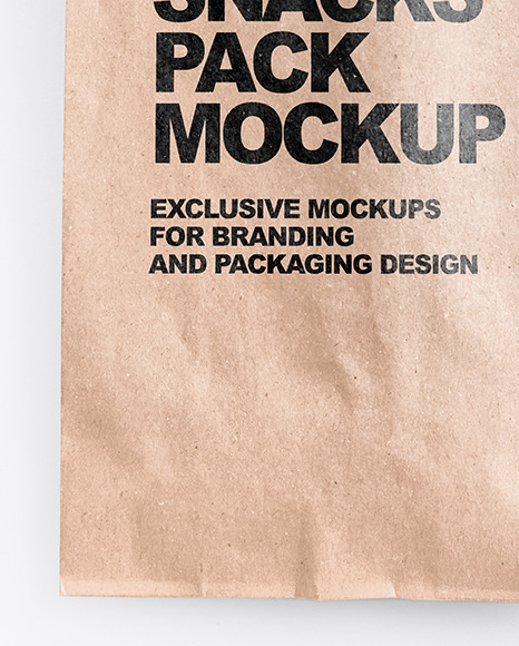 Paper Pack with Crackers Mockup