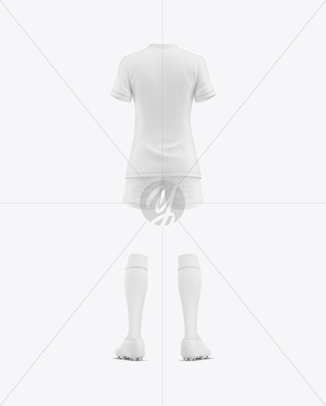 Women’s Football Kit Mockup - Back View