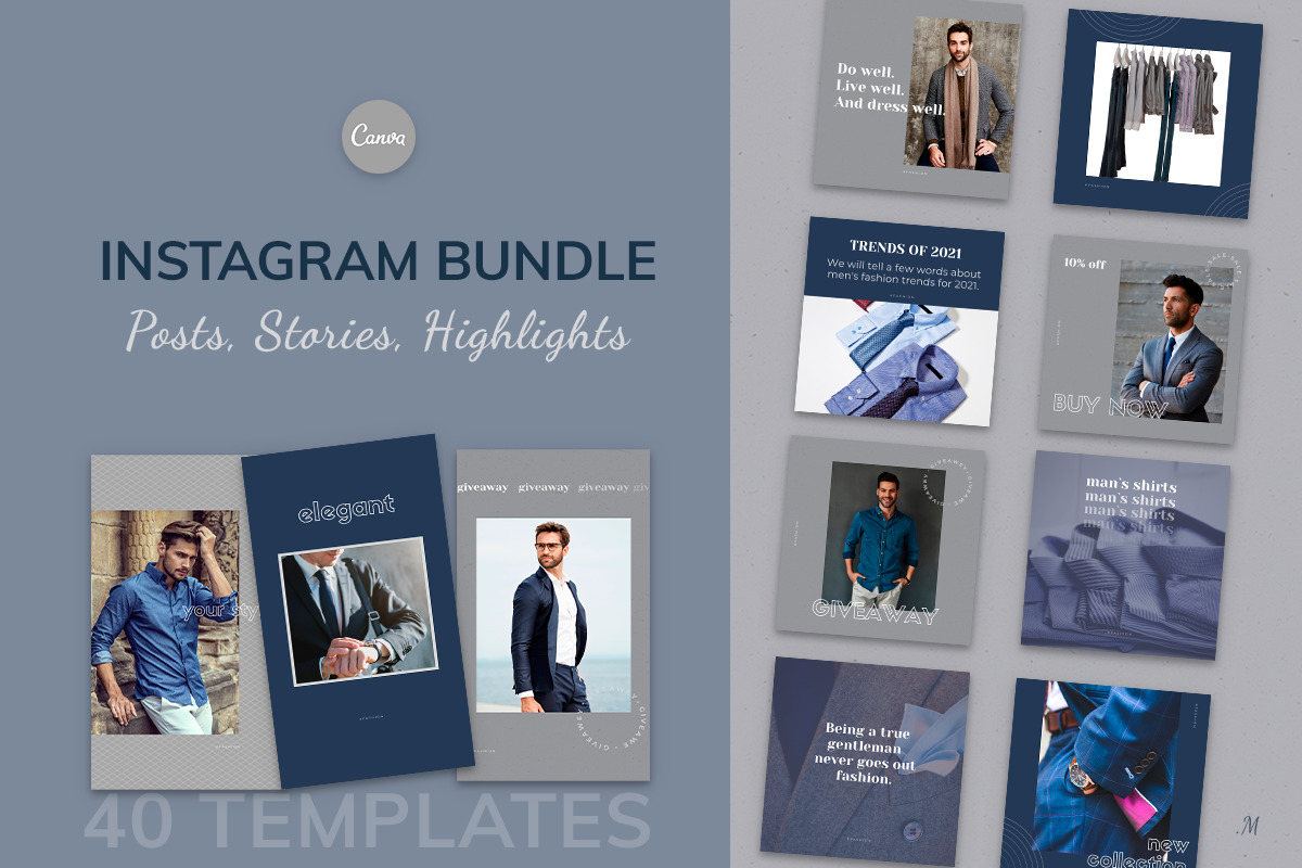 Elegant Canva Instagram Templates “Fashion” Elegant Canva Instagram Templates “Fashion”