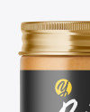 Clear Glass Jar w/ Peanut Butter Mockup