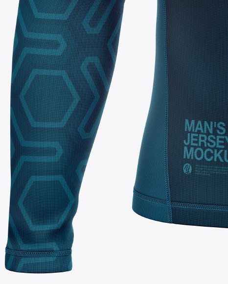 Men's Jersey With Long Sleeve Mockup