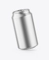 Matte Metallic Drink Can Mockup