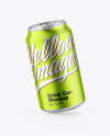 Matte Metallic Drink Can Mockup