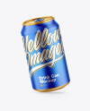 Matte Metallic Drink Can Mockup