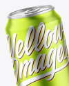 Matte Metallic Drink Can Mockup