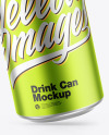 Matte Metallic Drink Can Mockup