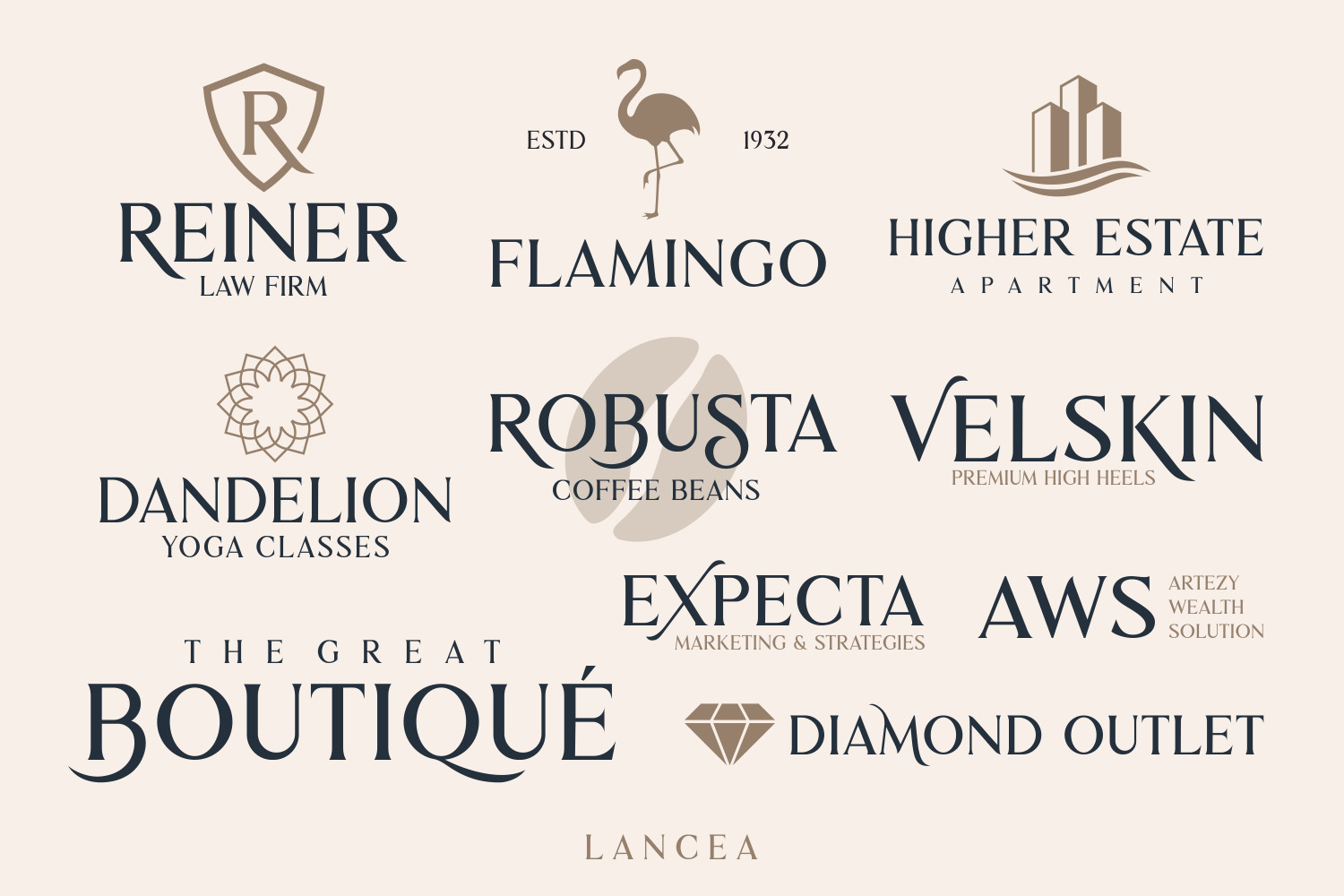 LANCEA - Fancy Sharp Serif Font LANCEA - Fancy Sharp Serif Font