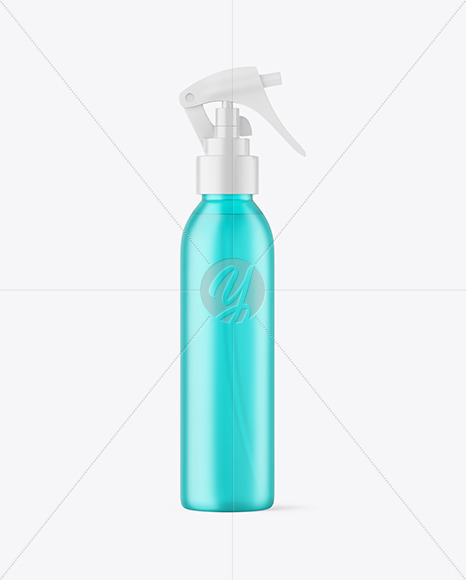 Frosted Color Plastic Spray Bottle Mockup