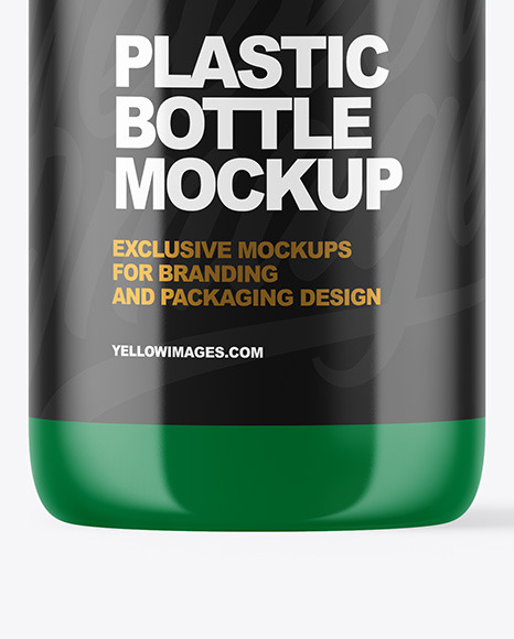 Glossy Plastic Bottle Mockup