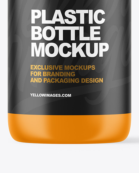 Matte Plastic Bottle Mockup