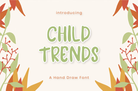 Child Trends Display Font - Modern display font