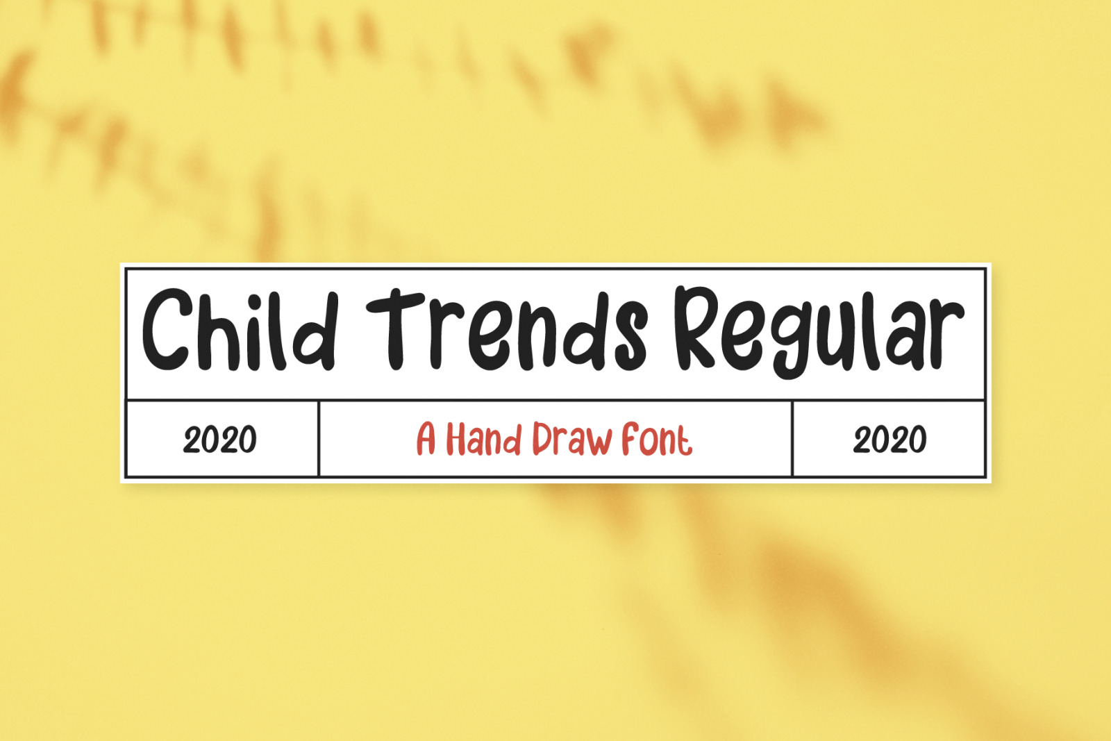 Child Trends Display Font Child Trends Display Font