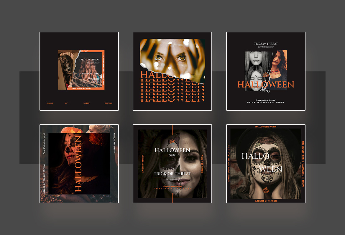 Halloween Party Instagram Template