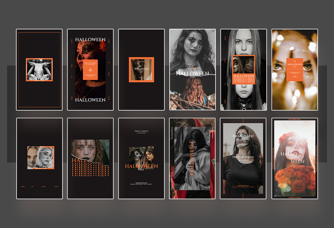 Halloween Party Instagram Template