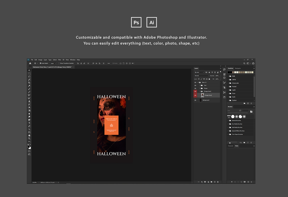 Halloween Party Instagram Template Halloween Party Instagram Template