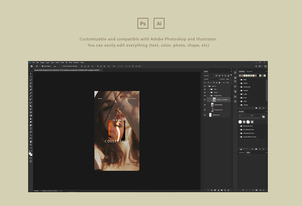 Beauty Wardrobe Instagram Template Beauty Wardrobe Instagram Template