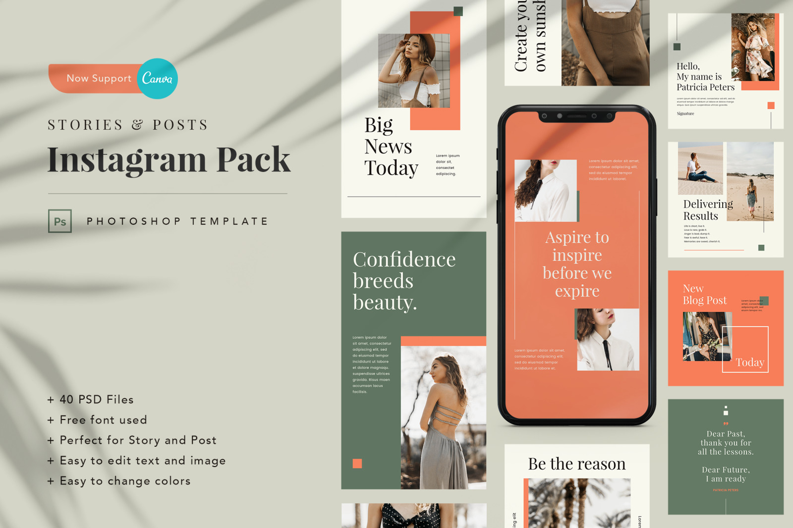 Mutiara Instagram Canva Template