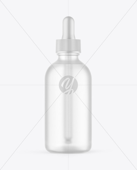 Frosted Glass Dropper Bottle Mockup