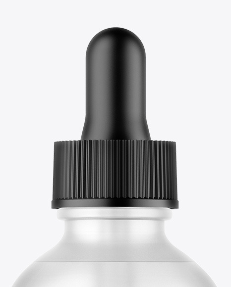 Frosted Glass Dropper Bottle Mockup