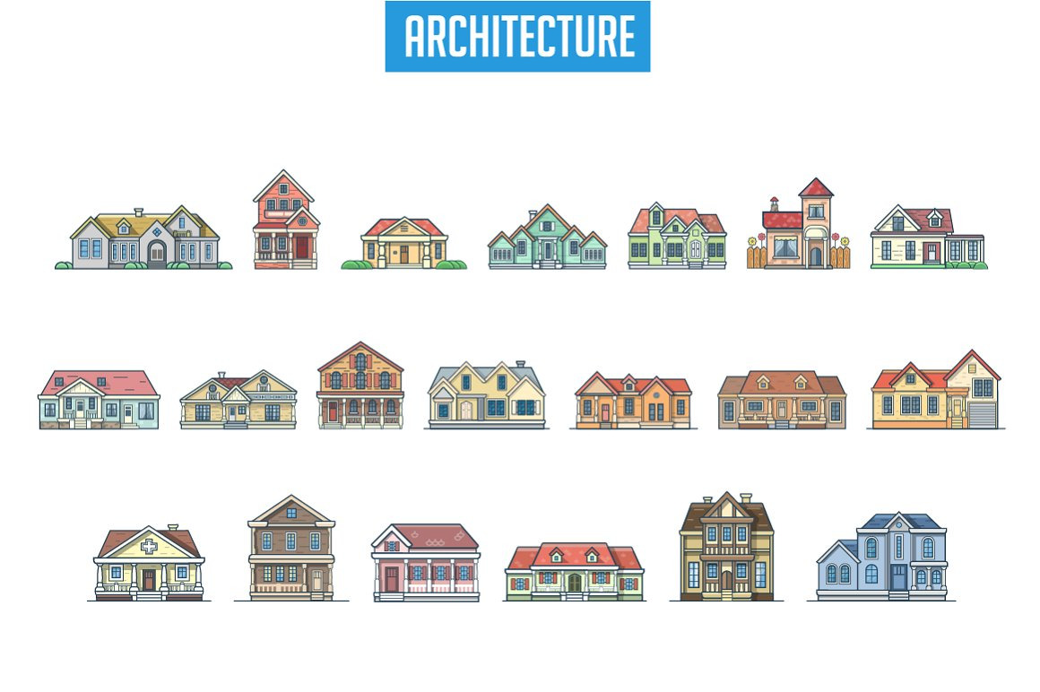 Linear World Scene Generator vector Linear World Scene Generator vector