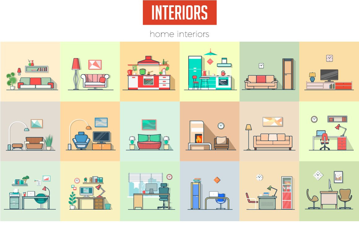Linear World Scene Generator vector Linear World Scene Generator vector