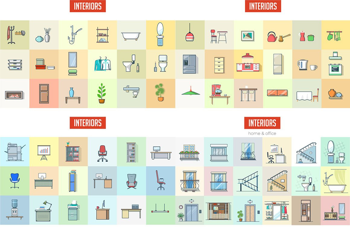 Linear World Scene Generator vector Linear World Scene Generator vector