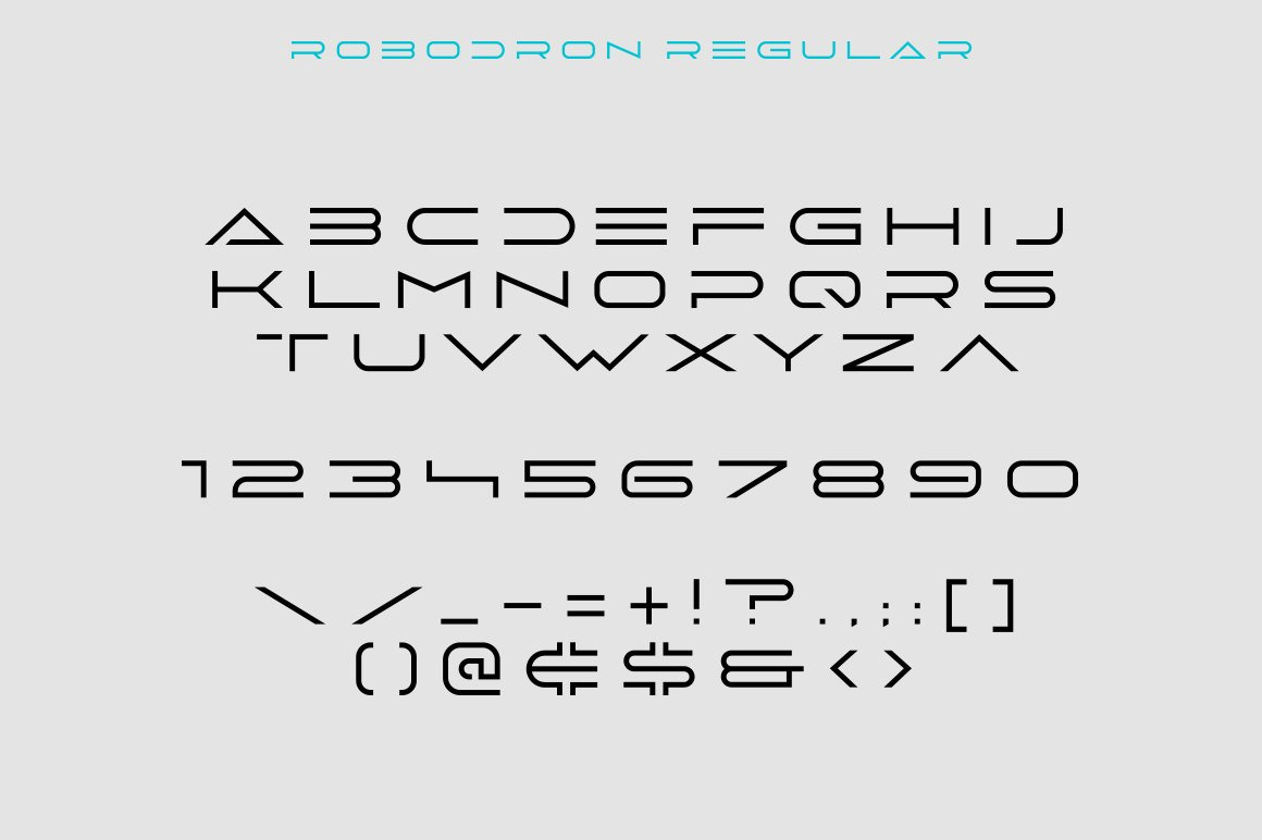Robodron Font Robodron Font