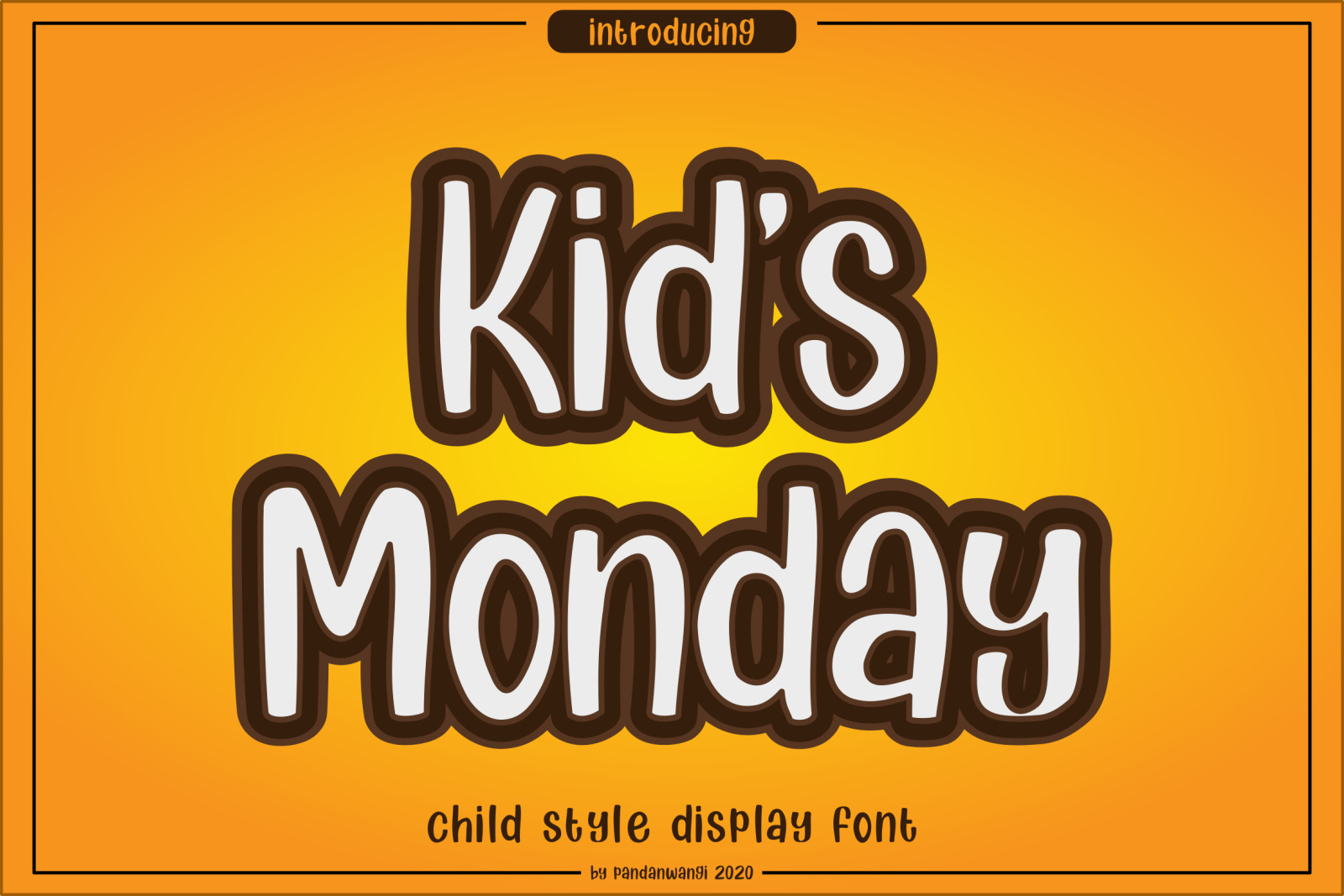 Kids Monday Font