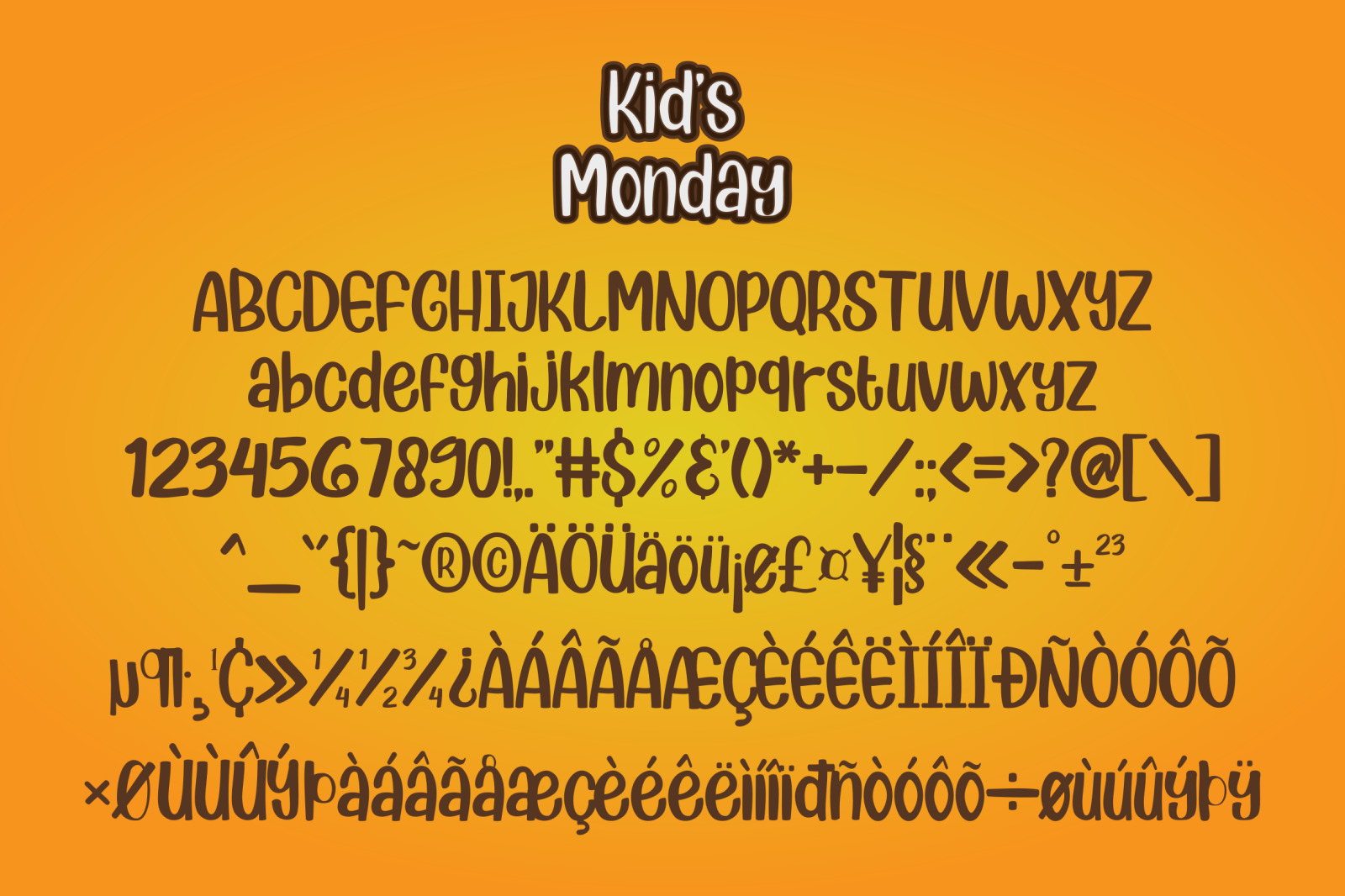 Kids Monday Font