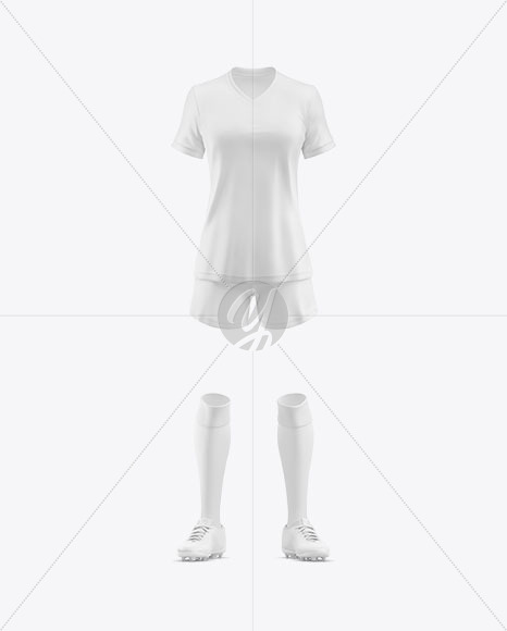 Women’s Football Kit Mockup - Front View