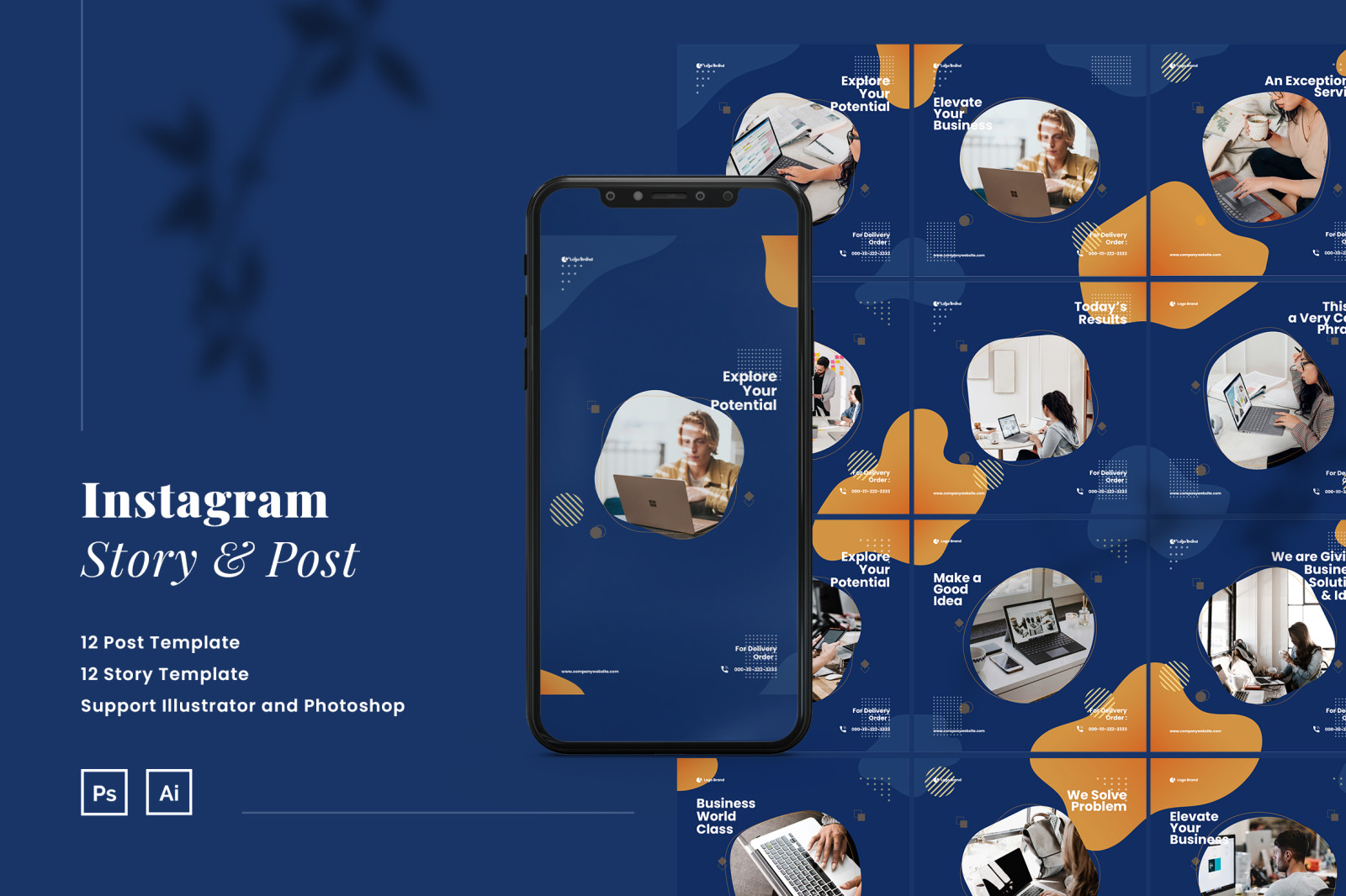 Elegant Company Puzzle Instagram Post & Story Elegant Company Puzzle Instagram Post & Story