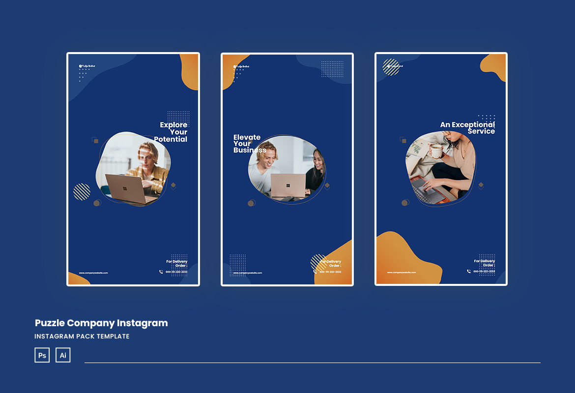 Elegant Company Puzzle Instagram Post & Story Elegant Company Puzzle Instagram Post & Story