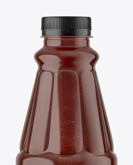 Barbecue Sauce Bottle Mockup