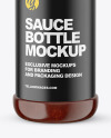 Barbecue Sauce Bottle Mockup