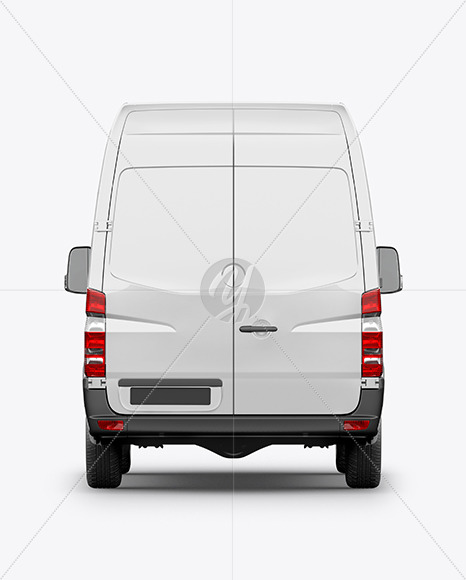 Panel Van Mockup - Back View