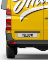 Panel Van Mockup - Back View