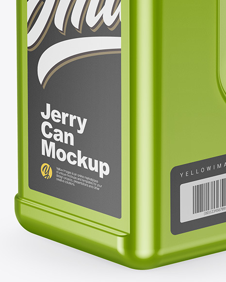 Metallic Jerry Can Mockup