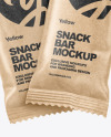 Two Kraft Snack Bars Mockup